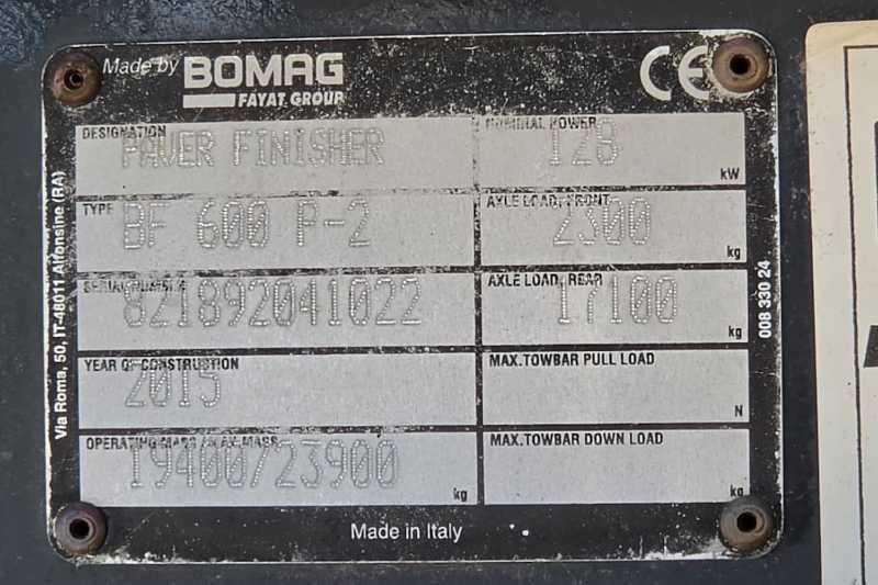 OmecoHub - Immagine BOMAG BF600P-2
